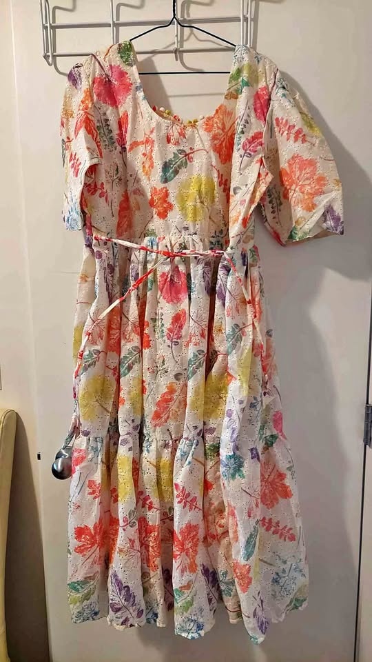 Beautiful  cotton gown with feeding option