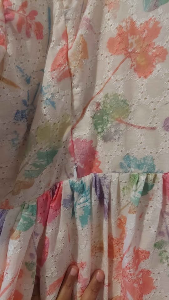 Beautiful  cotton gown with feeding option - photo 2
