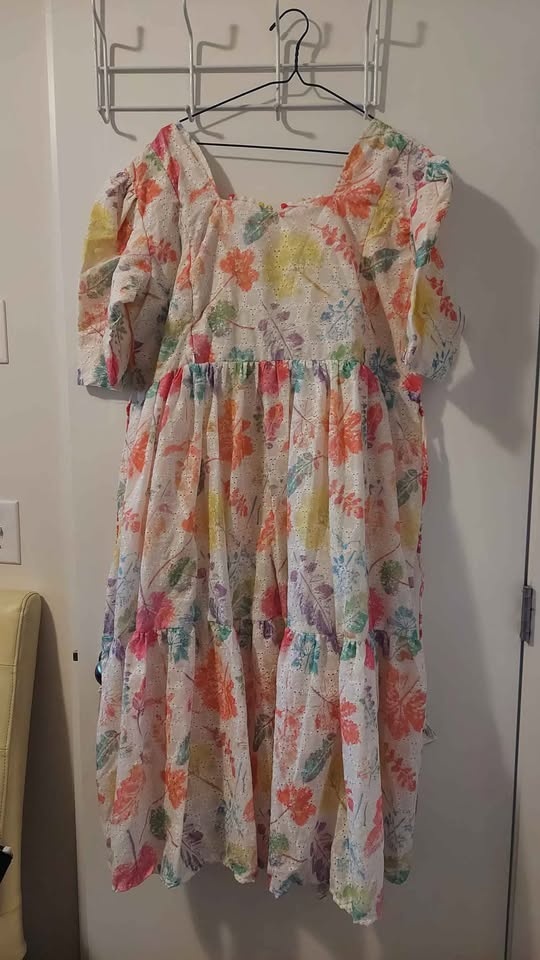 Beautiful  cotton gown with feeding option - photo 3