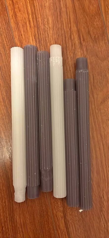 Purple and White Candles
