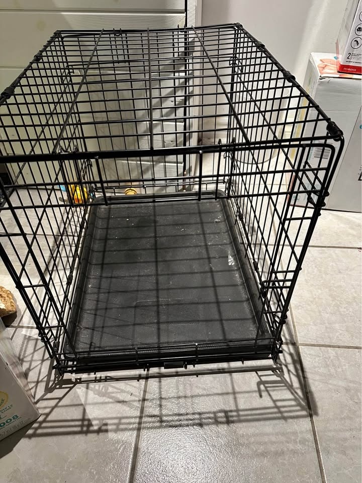 Black Wire Small Dog Crate