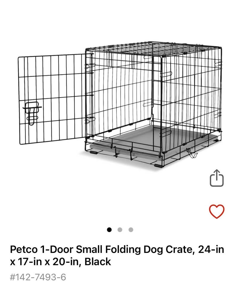 Black Wire Small Dog Crate - photo 5