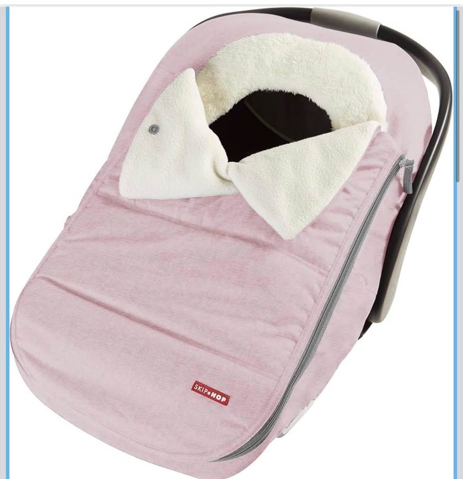 (Never used) Pink baby Car Seat Cover with Fleece Lininga - photo 2