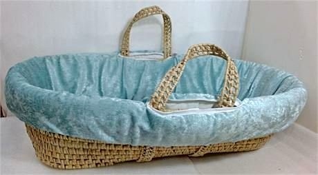 Baby Doll Bedding Crocodile Moses Basket