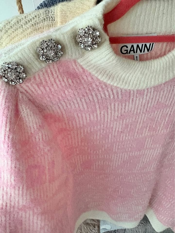 GANNI Pink Knit Sweater - Size M - Excellent Cond.