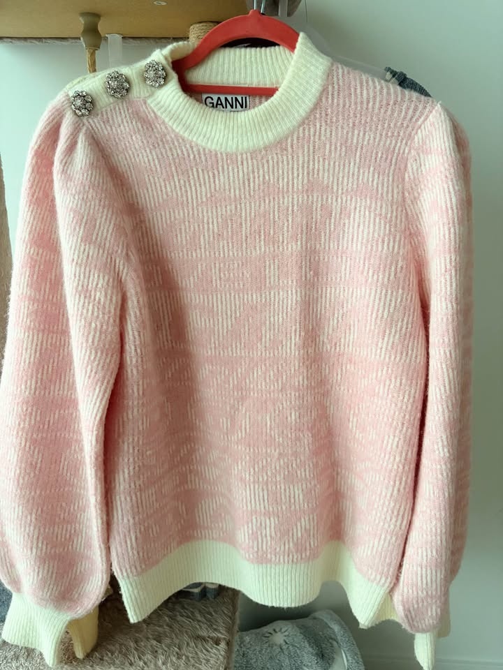 GANNI Pink Knit Sweater - Size M - Excellent Cond. - photo 2