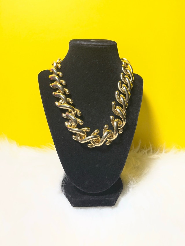 Gold-Tone Chunky Chain Necklace