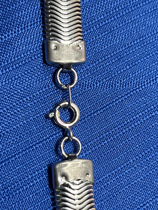 Silver Tone Snake Chain Necklace - photo 4