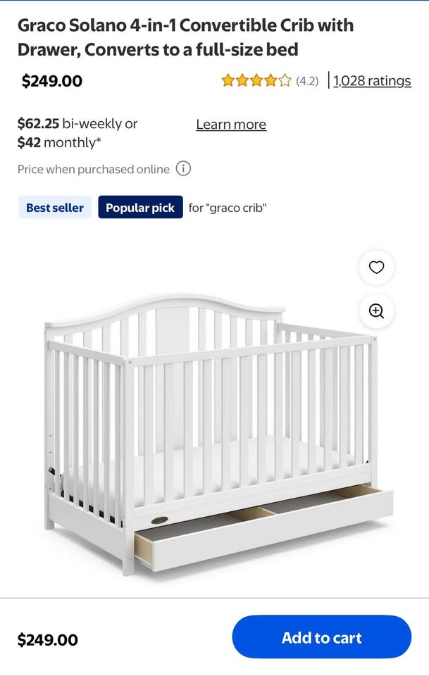 Crib (Adjustable)