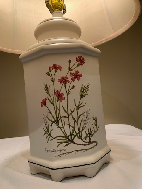 Table Lamp Botanical Stunning Anthony's Art Design 1980's - photo 5