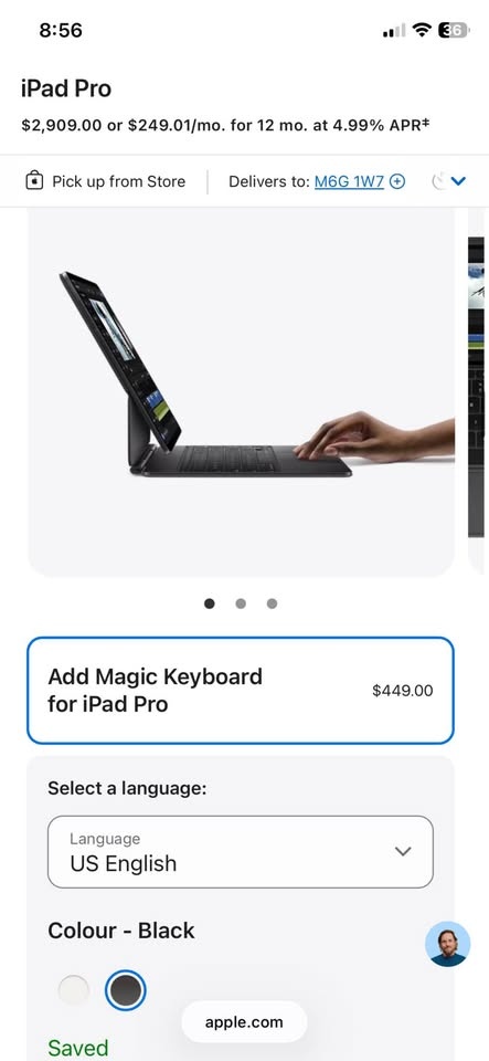Apple iPad Pro 13-inch with Magic Keyboard - Space Grey - photo 2