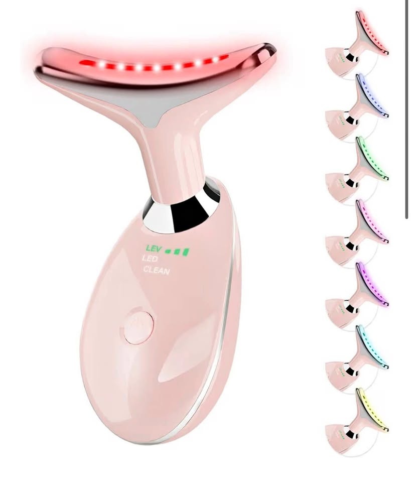 Facial Massager, Portable Face Neck Massager Wand(Pink)