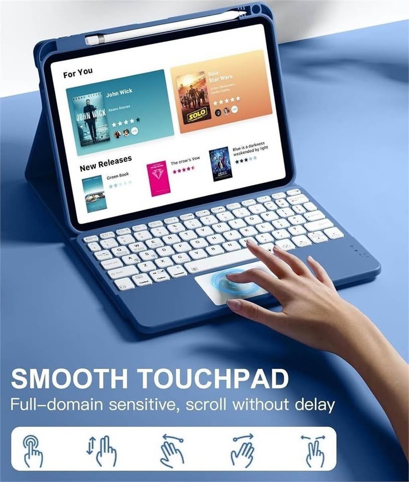 iPad 11th/10th Gen Case with Keyboard & Pencil Holder - photo 3