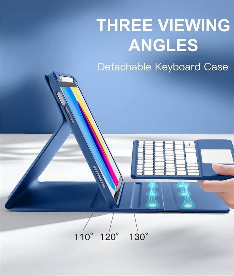 iPad 11th/10th Gen Case with Keyboard & Pencil Holder - photo 4