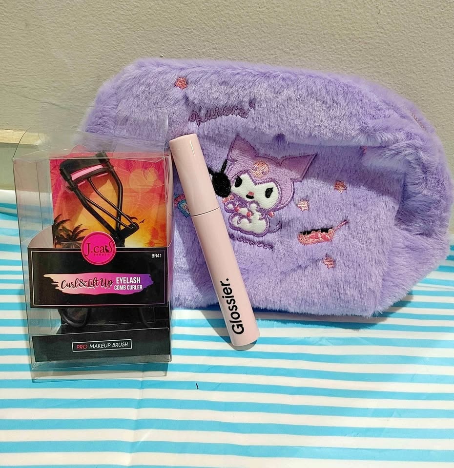 Glossier Mascara Set with Kuromi Pouch - Brand New