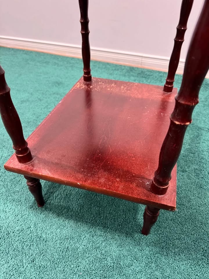 Wooden End Table - photo 2