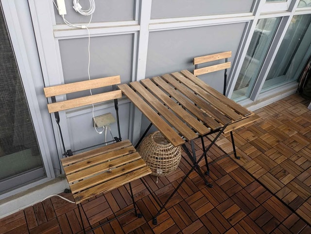 Outdoor dining set - Ikea Tarno