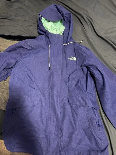 The North Face Purple Rain Jacket With Light Green Lining medium - photo 2