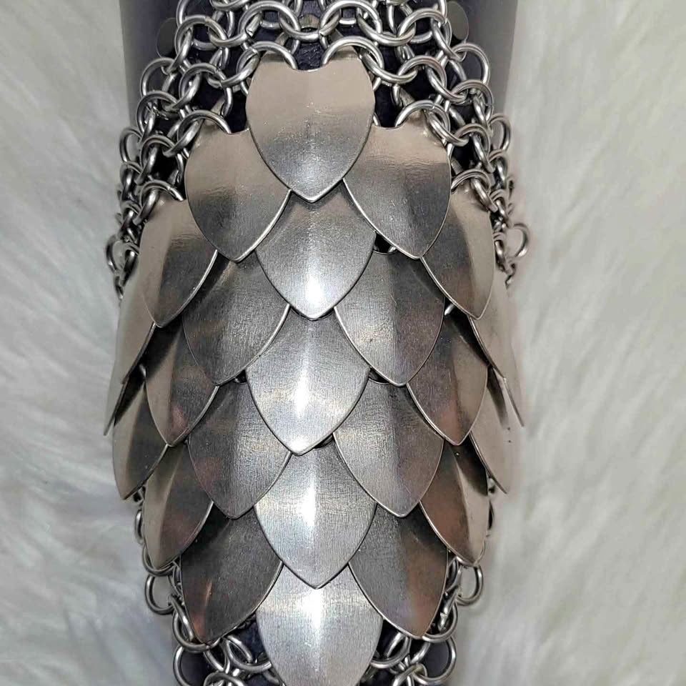 Leather and Scale Bracer