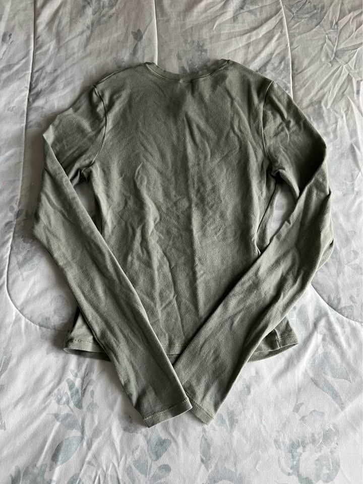 Skims Cotton Jersey Long Sleeve T-Shirt - photo 3