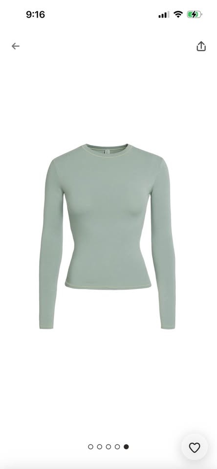 Skims Cotton Jersey Long Sleeve T-Shirt - photo 4