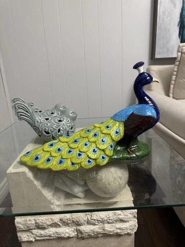Ceramic Mold Peacock Large Statue