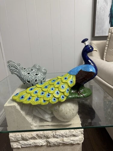 Ceramic Mold Peacock Large Statue - photo 2