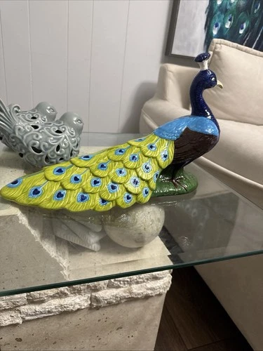 Ceramic Mold Peacock Large Statue - photo 3