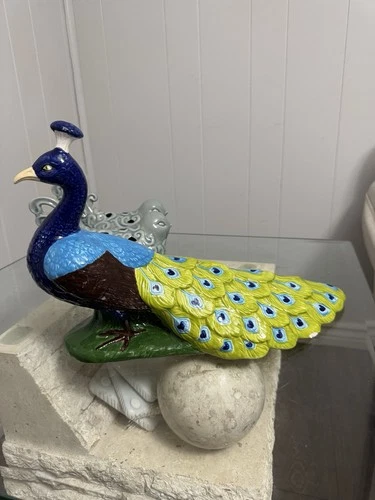 Ceramic Mold Peacock Large Statue - photo 5