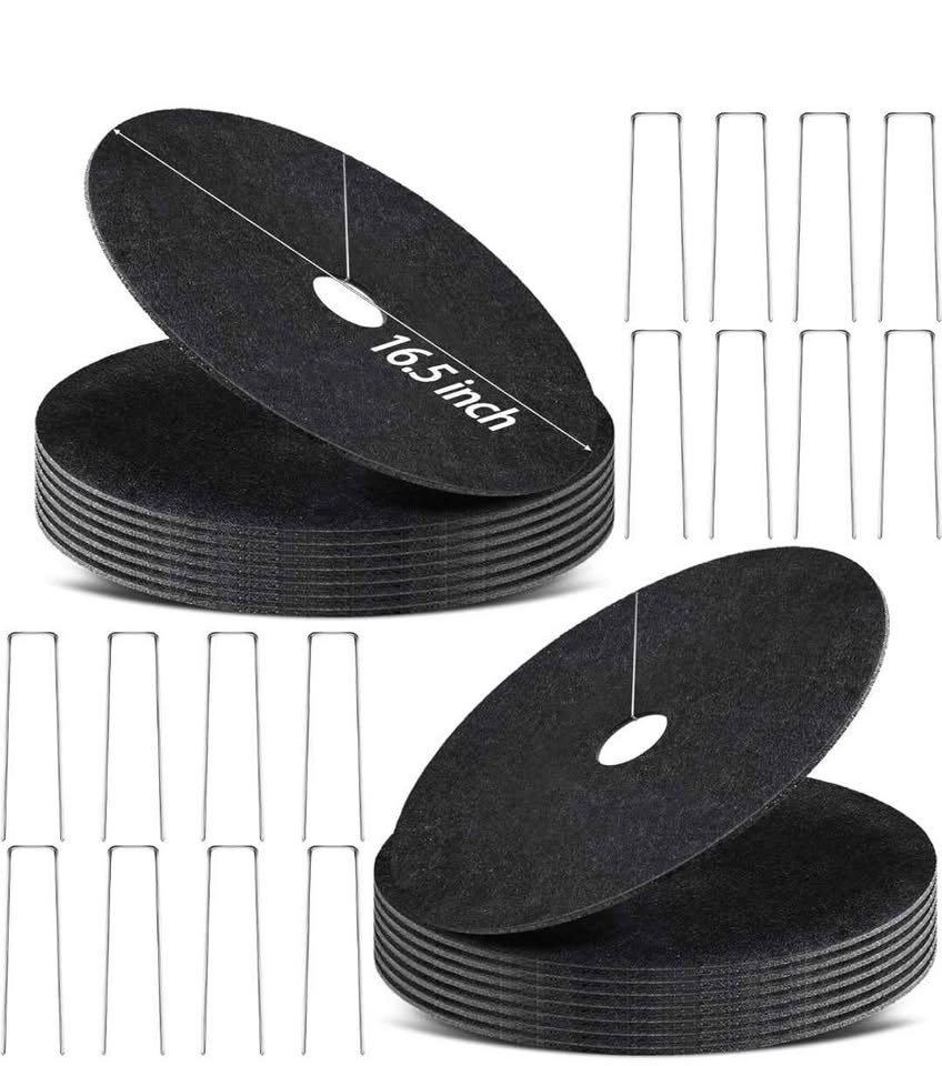 20 Pack Non-Woven Tree Mulch Ring 16"