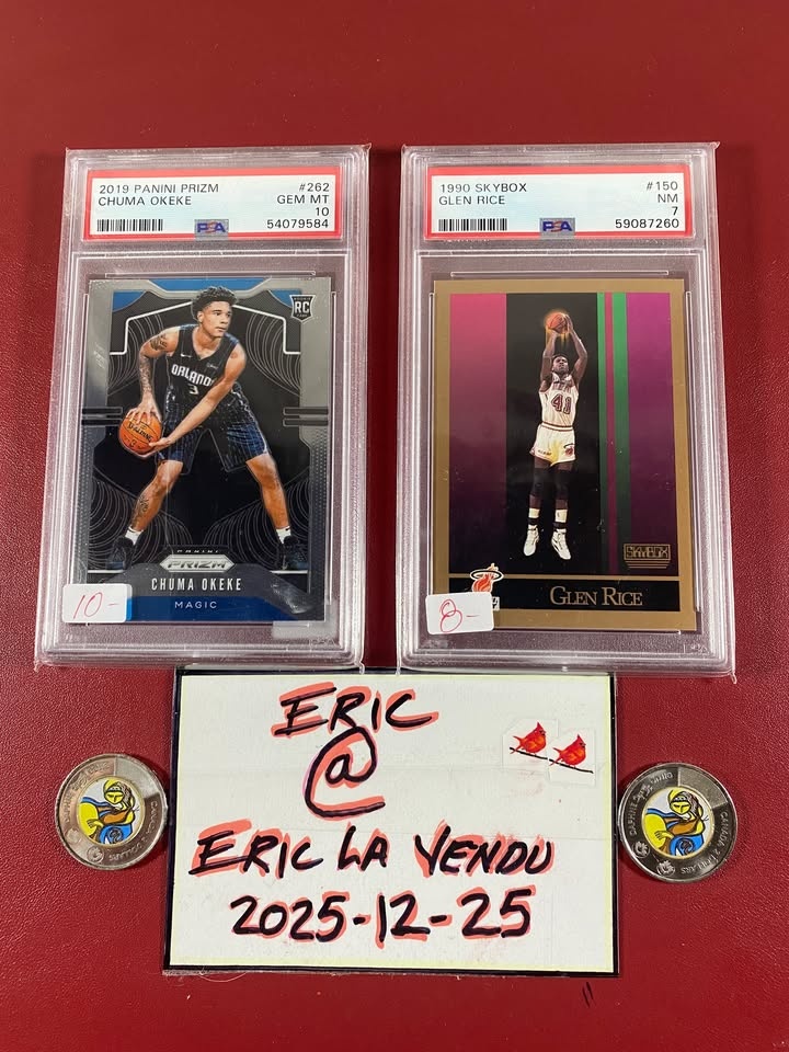14$ 2 x Basketball Graded Cards PSA 7 & 10 - photo 2