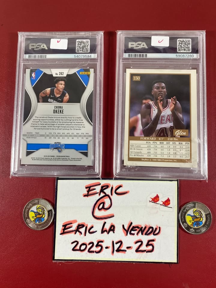 14$ 2 x Basketball Graded Cards PSA 7 & 10 - photo 3
