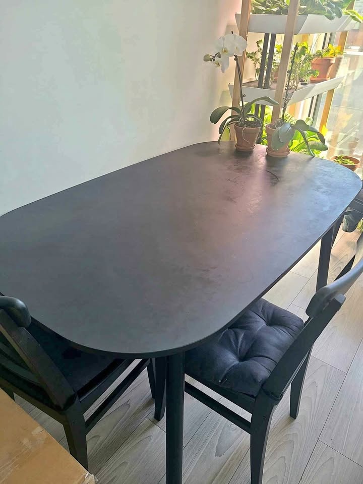 IKEA VEDBO - Black dining table