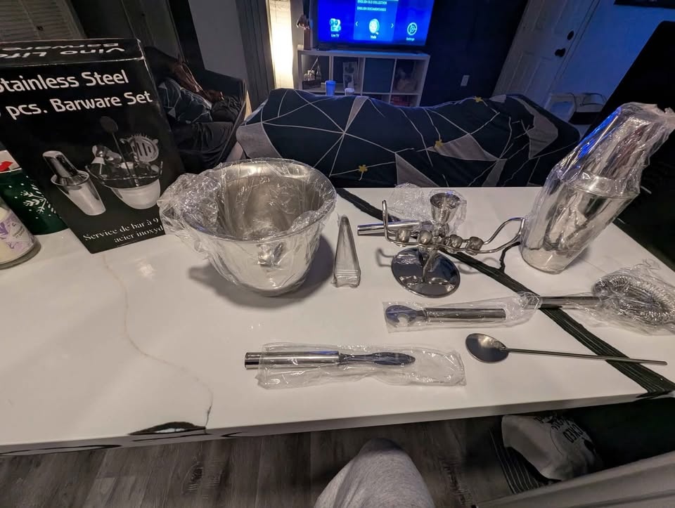 Stainless Steel 9 Piece Barware Set - photo 3
