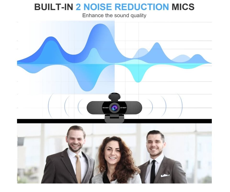 EMEET 1080P Webcam with Microphone - photo 3