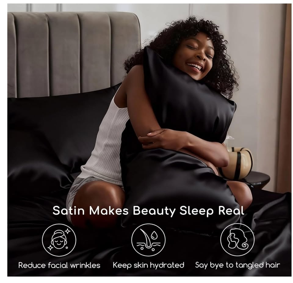 Brand New | MR&HM Satin Bed Sheets, Queen Size, 4 Pcs 🏆 - photo 3