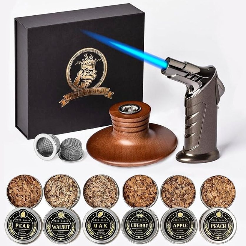 Cocktail Smoker Kit with Torch and Wood Chips