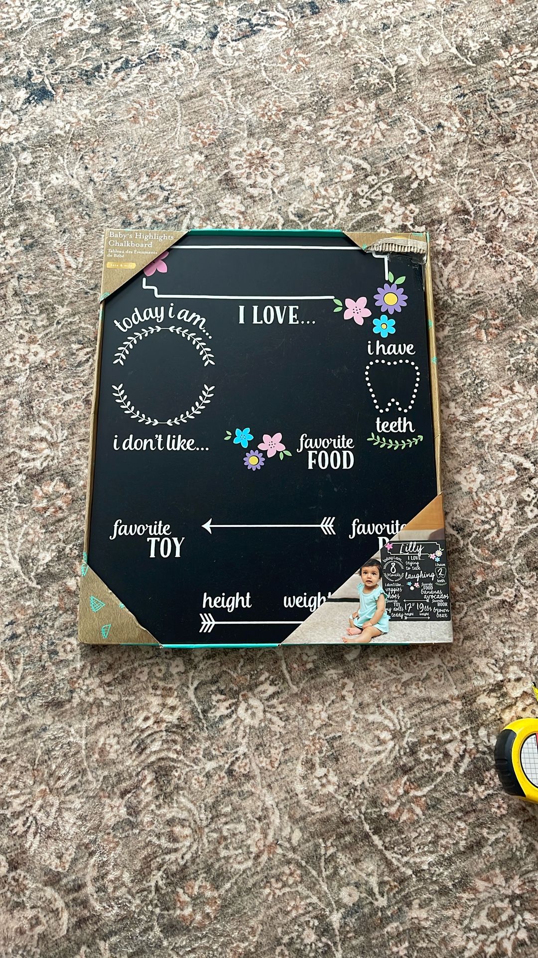 Baby Highlights Chalkboard