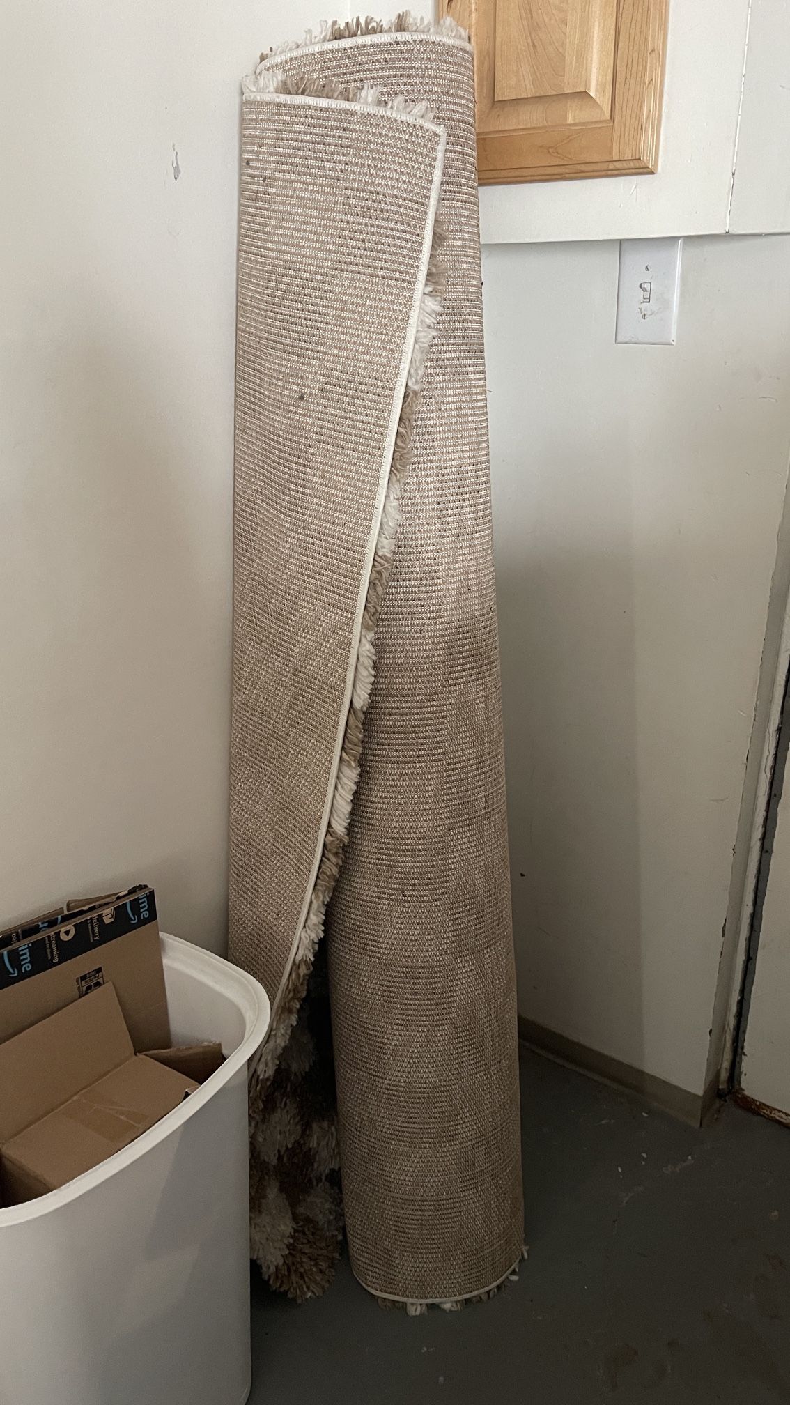 Checkered Shag Beige Rug 5 X 7 - photo 2