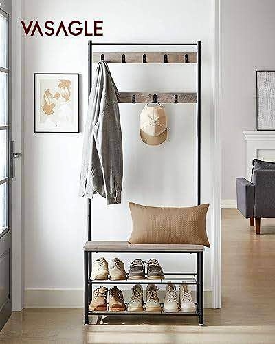 🔥 BRAND NEW – VASAGLE Entryway Coat Rack with Shoe Bench