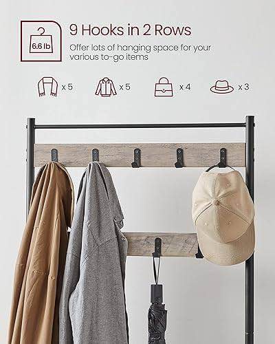 🔥 BRAND NEW – VASAGLE Entryway Coat Rack with Shoe Bench - photo 4