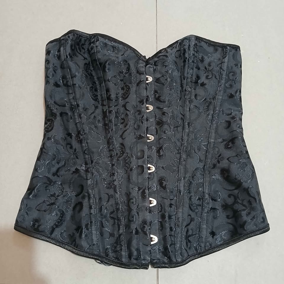 Black Corset Bustier Top Party Valentines Day Lingerie