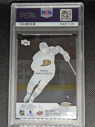 2023-24 Upper Deck Pavel Mintyukov PSA 9 #488 - photo 2