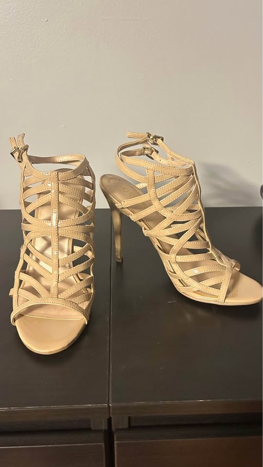 Guess Beige strappy high heels