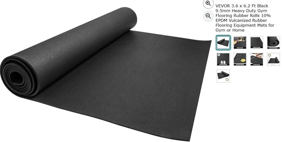 Gym Flooring Vulcanized Rubber Mat - photo 2