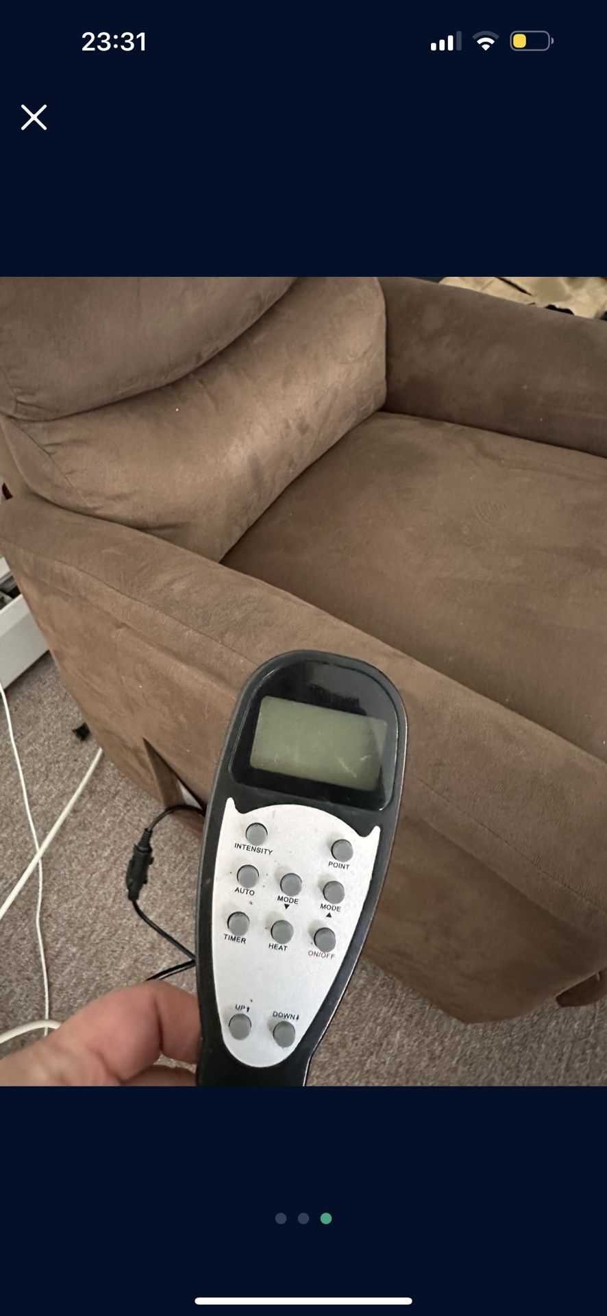 Brown Massage Recliner - photo 2