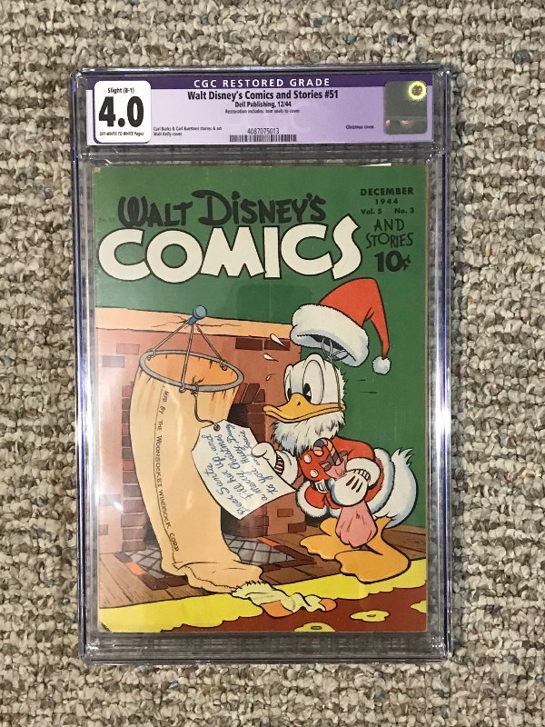 Walt Disney Comics #51 CGC 4.0 Golden Age Comic