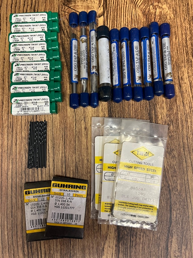 Twist Drills Precision OSG Tap and Die Guhring Twill