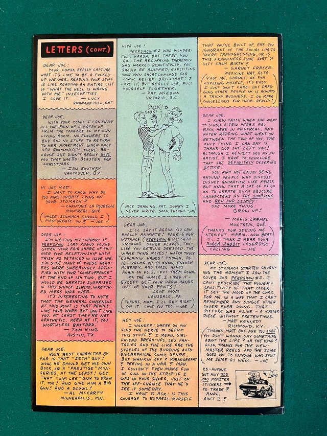 Joe Matt’s Peep Show #3 Comic Book Drawn & Quarterly - photo 2