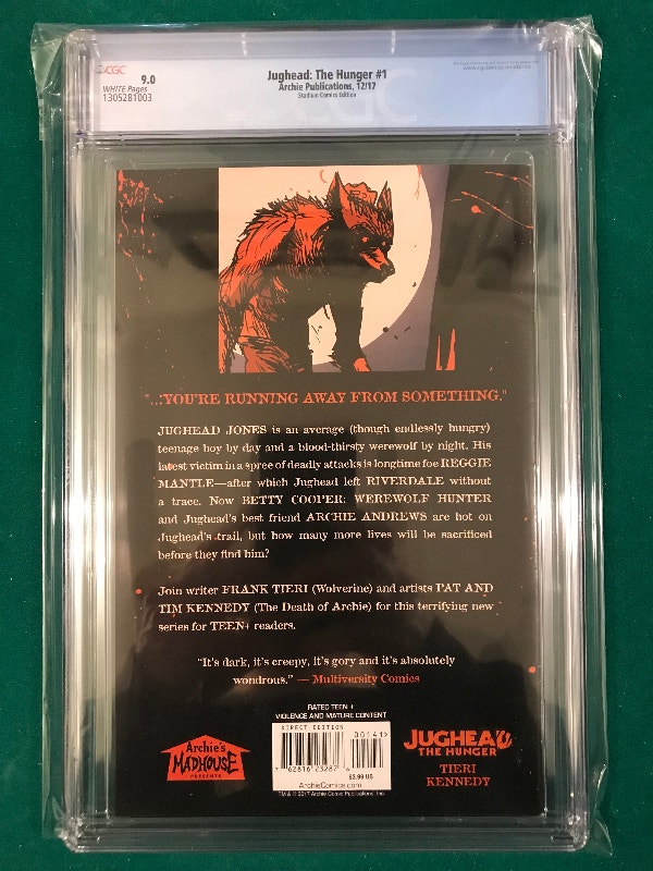 Jughead Hunger #1 Werewolf By Night #32 Homage CGC 9.0 - photo 2
